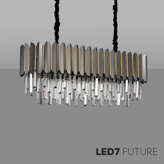 Ritz - OdeonLux 20 Rectangular Chandelier